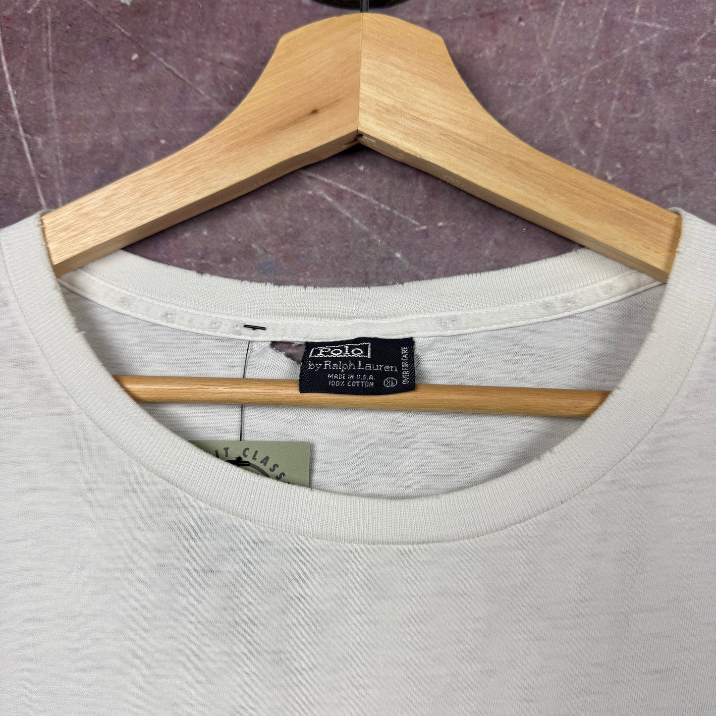 90s White Ralph Lauren Polo Bear Pocket Shirt 3729