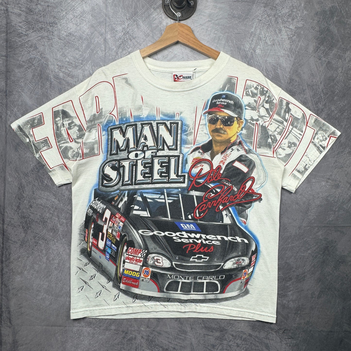90s White Dale Earnhardt Shirt 3915