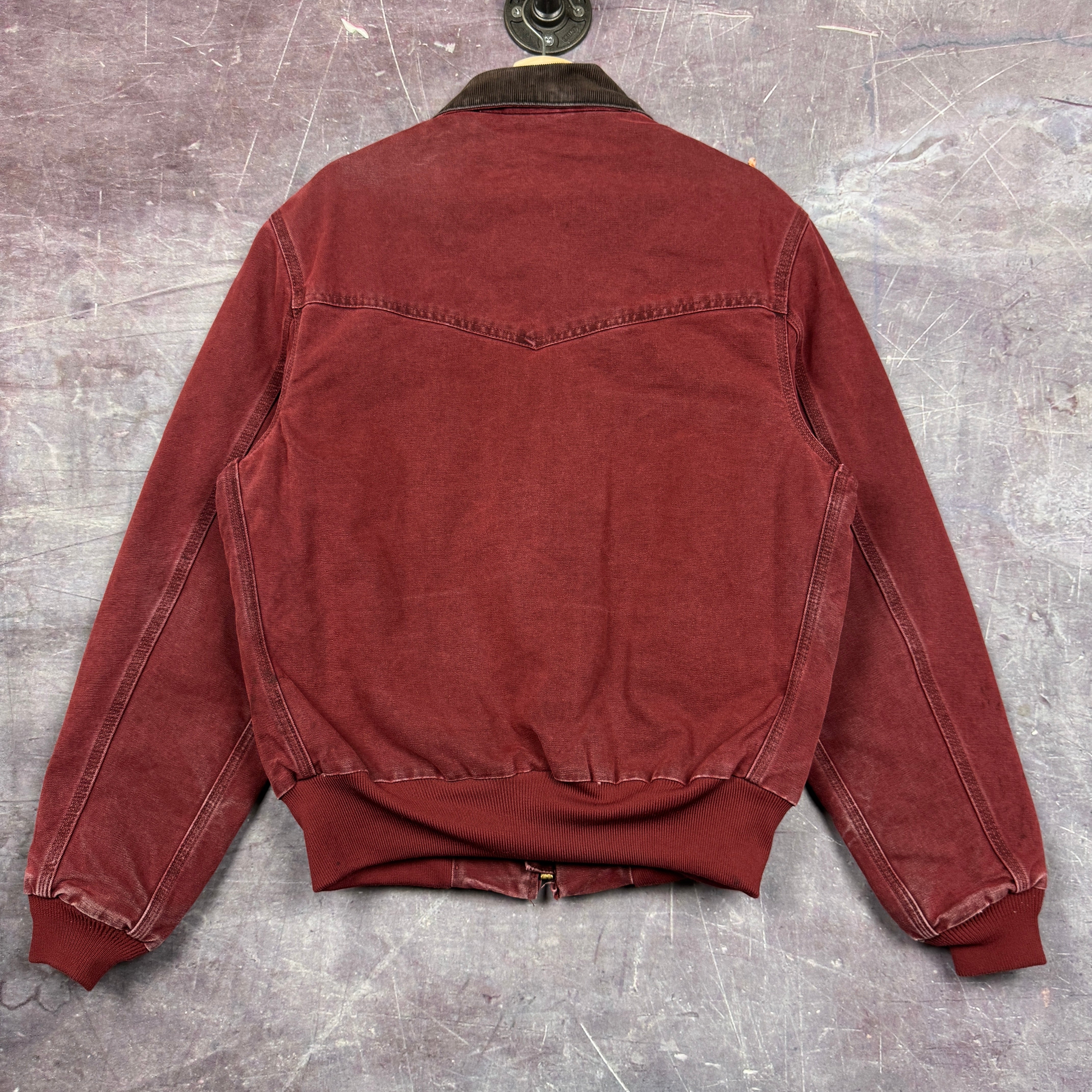 90s Red Carhartt Western Santa Fe Work Jacket M J14BRK 2299