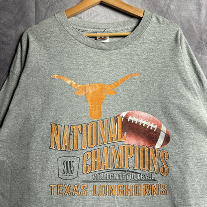 2005 Grey Texas Longhorns National Champion’s Long Sleeve Shirt 4534