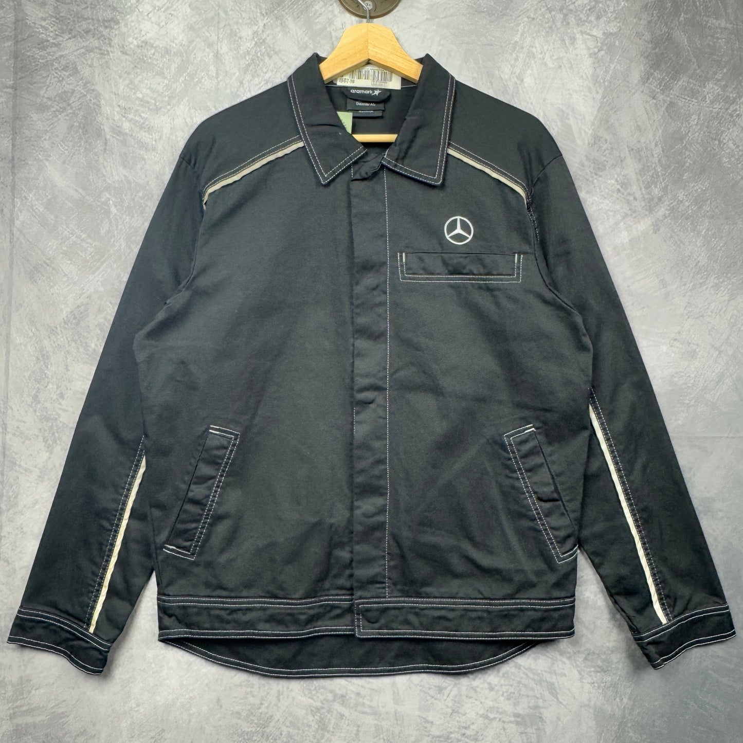 00s Black Mercedes Benz Service Light Jacket 3995