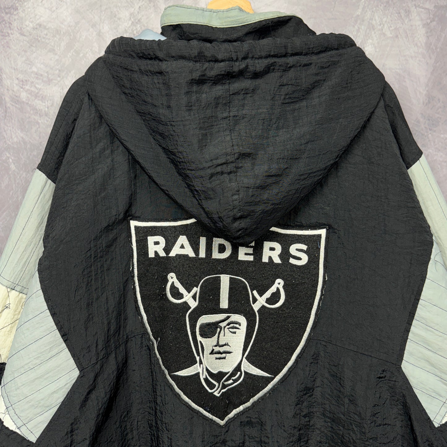 90s Black Los Angeles Raiders Jacket 4067