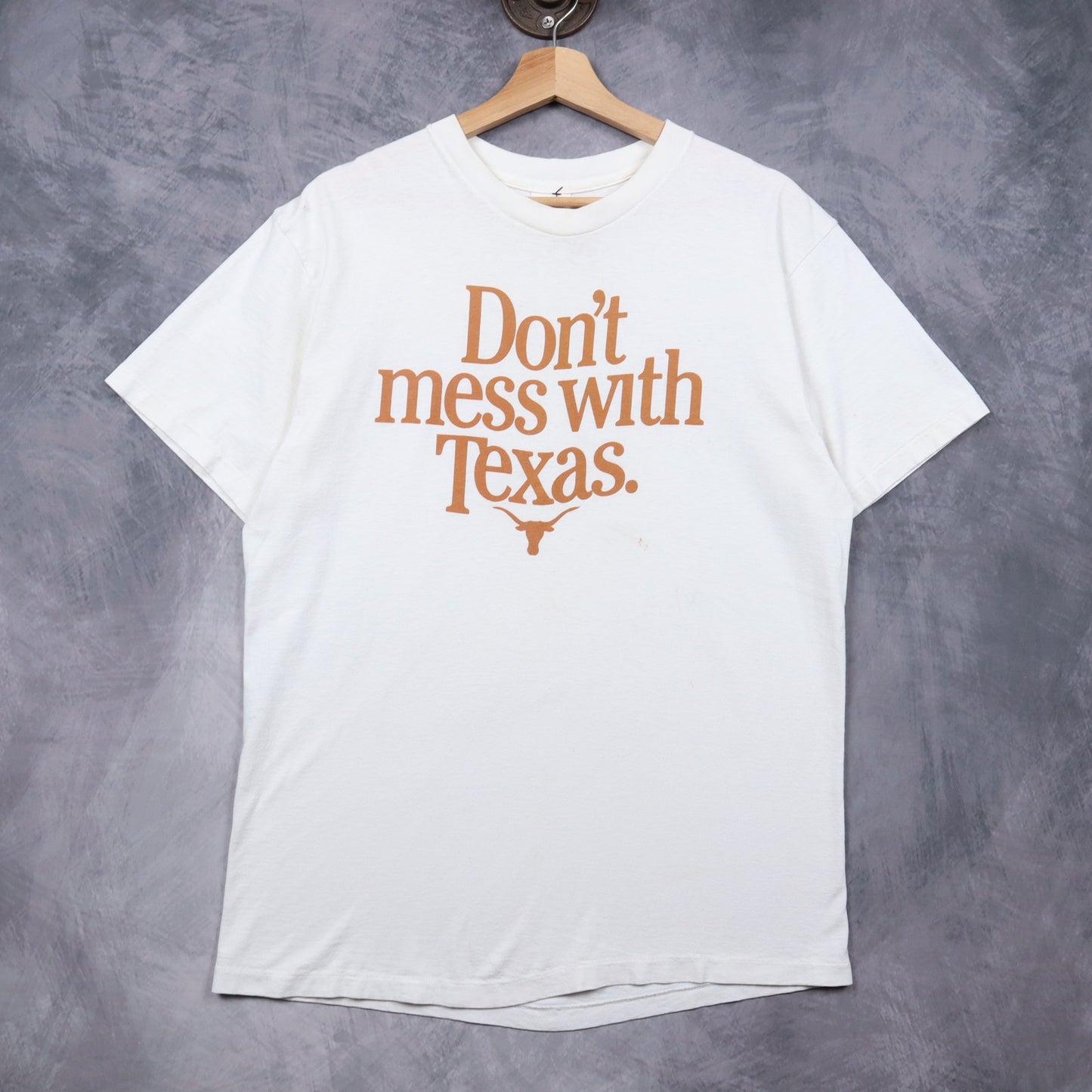 90s White Don't Mess With Texas Shirt 5750