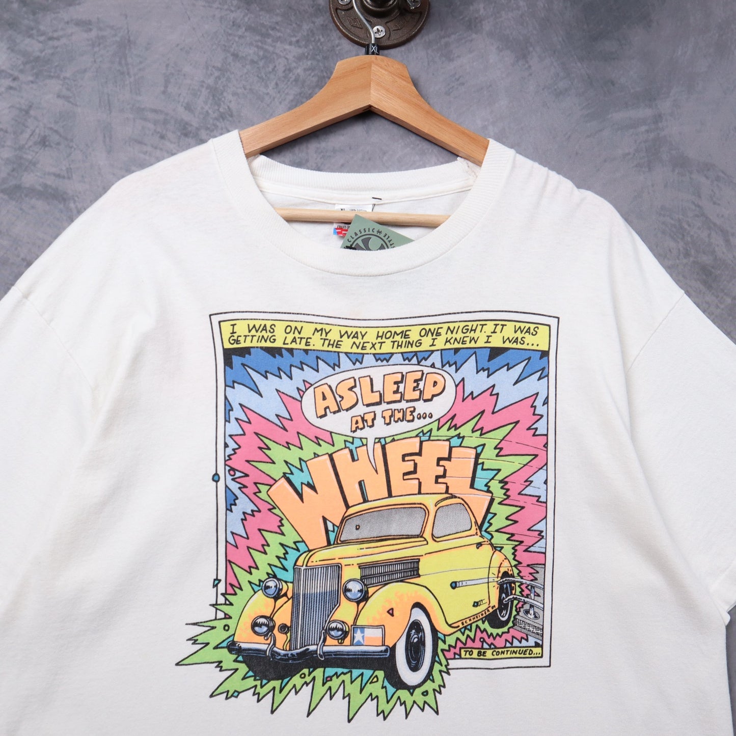 1990 White Asleep At The Wheel Bandana Ball Shirt 5333
