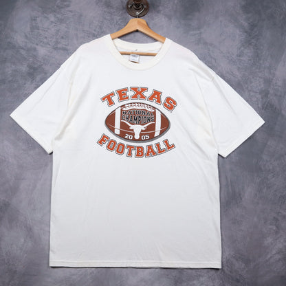 2005 White Texas Longhorns Football National Champions Shirt 5755