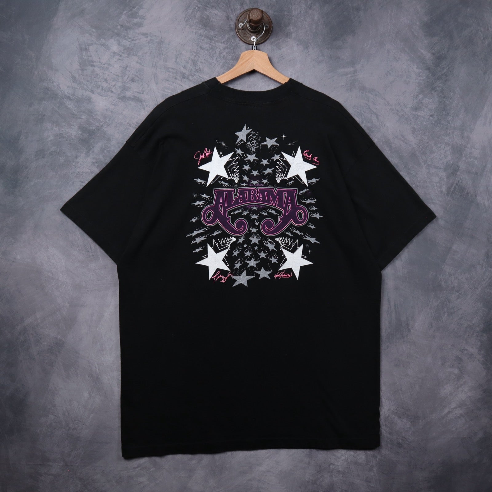 90s Black Alabama Band Shirt 5372