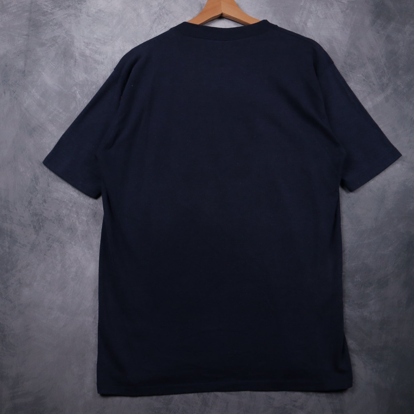 80s Navy Blue Native Texan Flag Shirt 4647