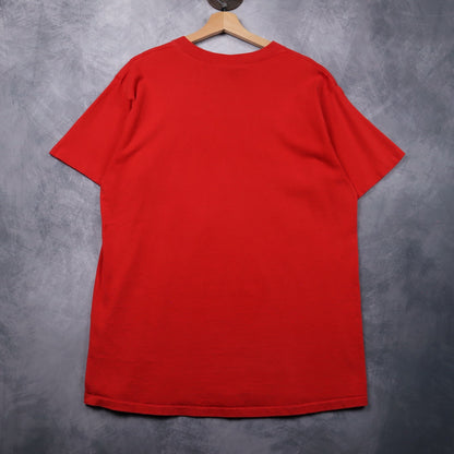 90s Red Chicago Blackhawks Nutmeg Mills Shirt 4693