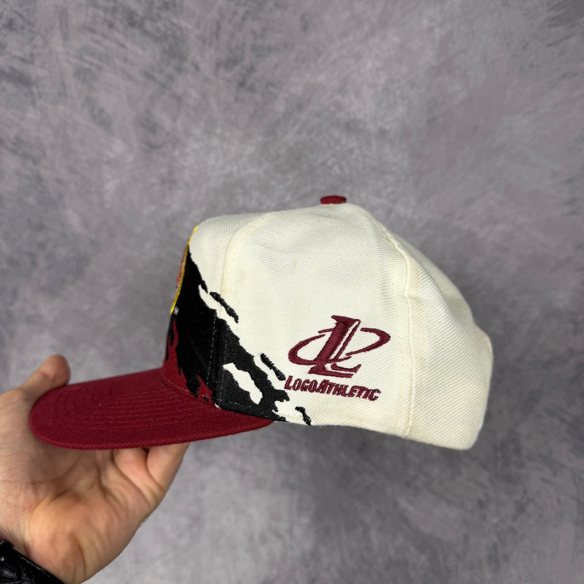 90s Washington Redskins Logo Athletic Splash Snapback Hat 6815