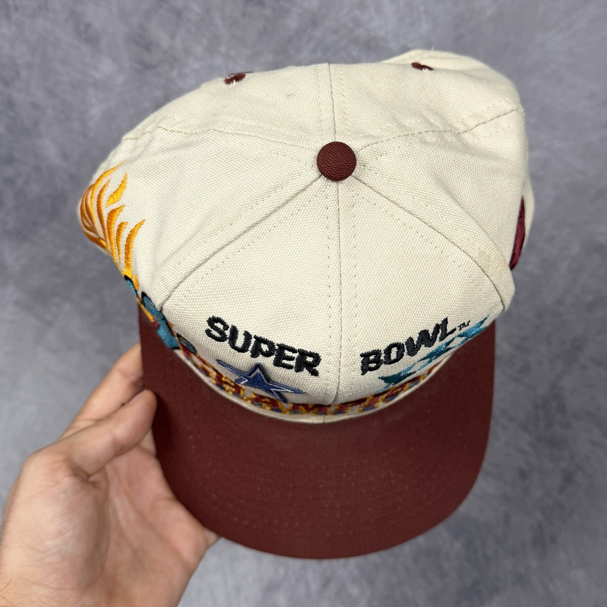 1996 Cream Dallas Cowboys Super Bowl XXX Champions Snapback Hat 6852