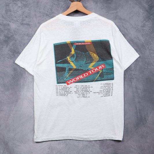1987 White Pink Floyd Momentary Lapse of Reason World Tour Shirt 4936