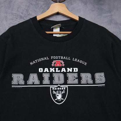 2001 Black Oakland Raiders NFL Shirt 6776
