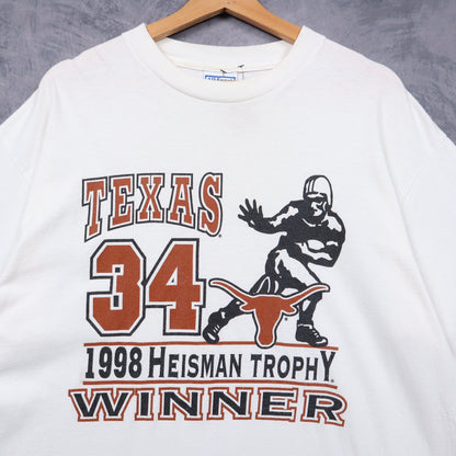 1998 White Texas Longhorns Heisman Trophy Winner Shirt 5811