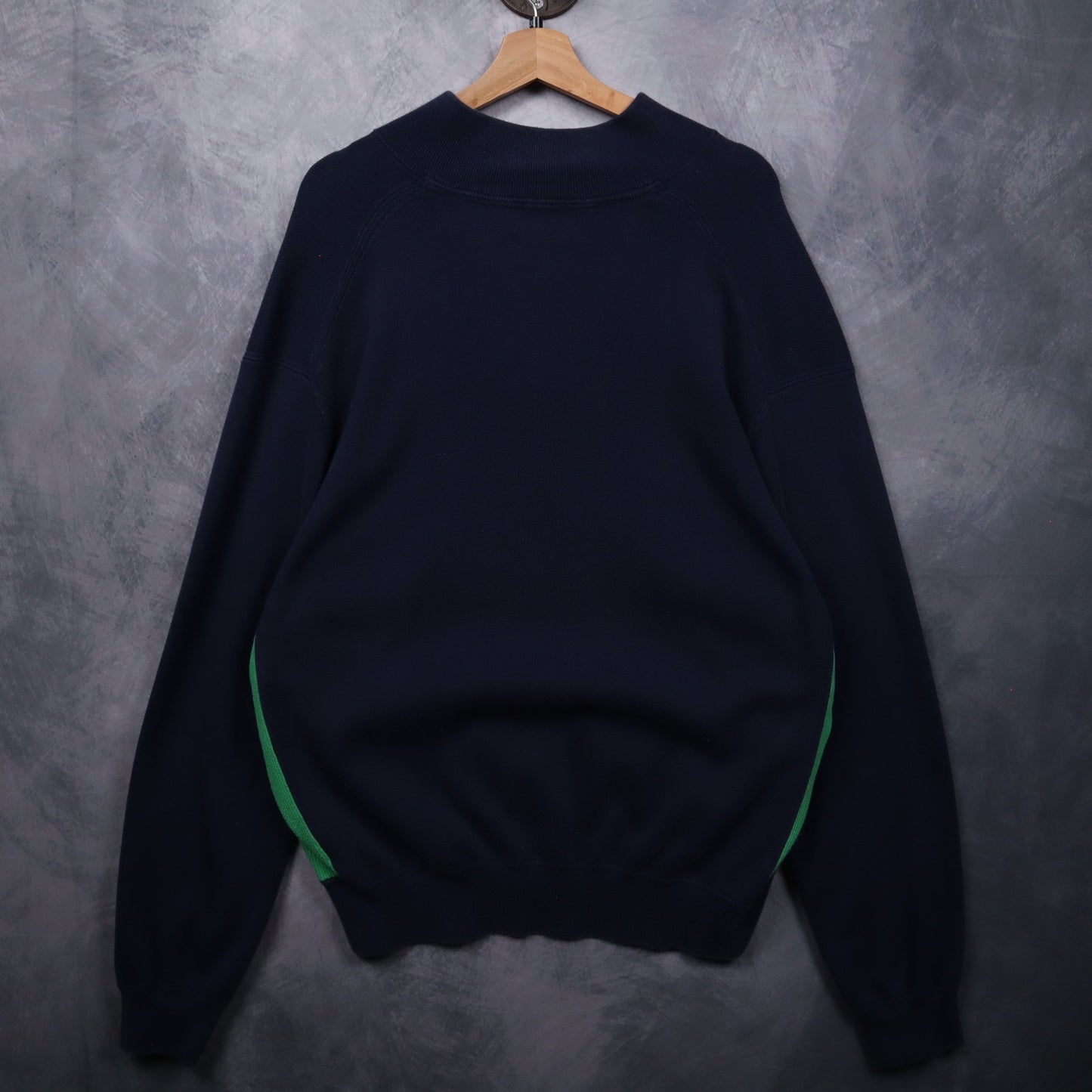 00s Navy Polo Ralph Lauren Quarter Button Sweater 4701