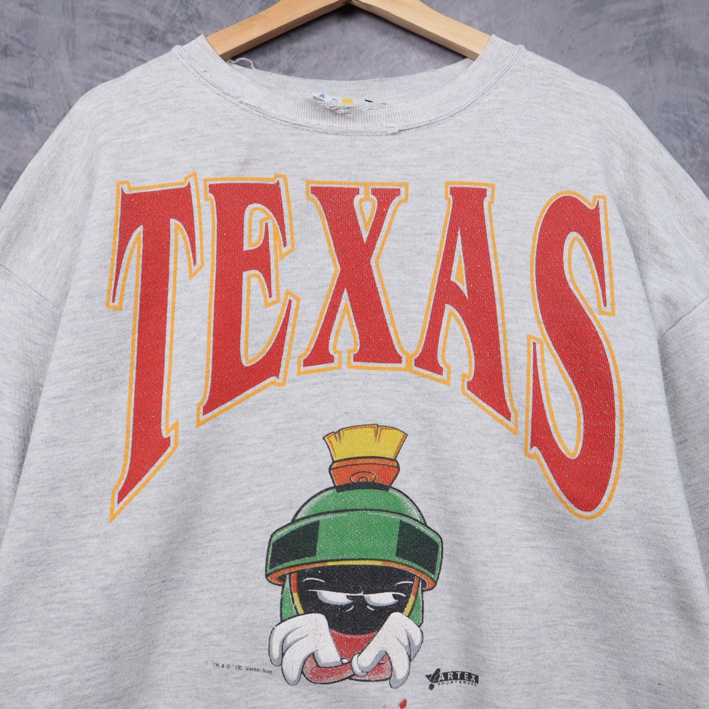 1993 Grey Marvin The Martian Texas Crewneck Sweatshirt 5702