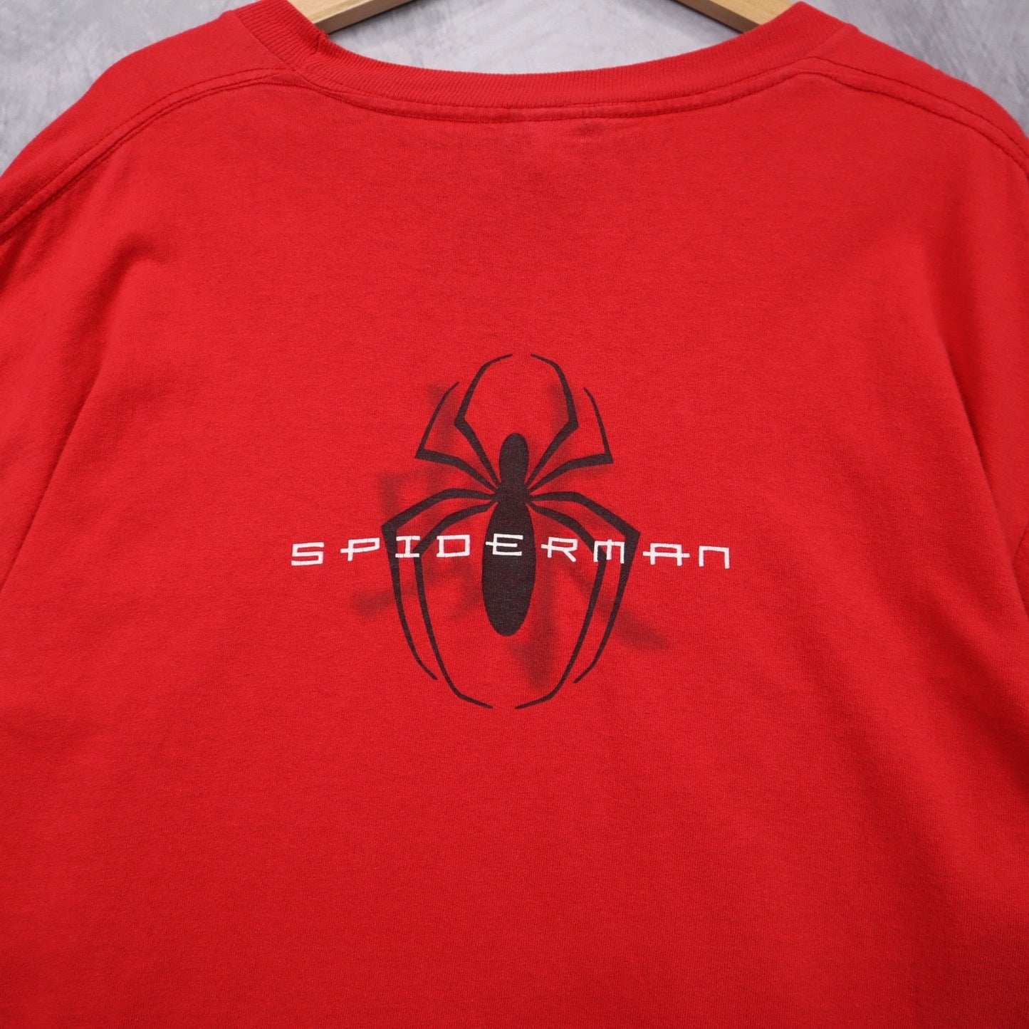 00s Red Spiderman Movie Promo Shirt 4653