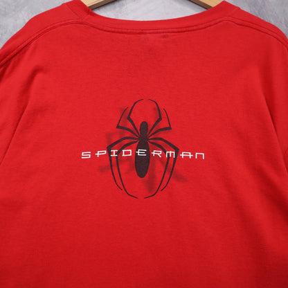 00s Red Spiderman Movie Promo Shirt 4653