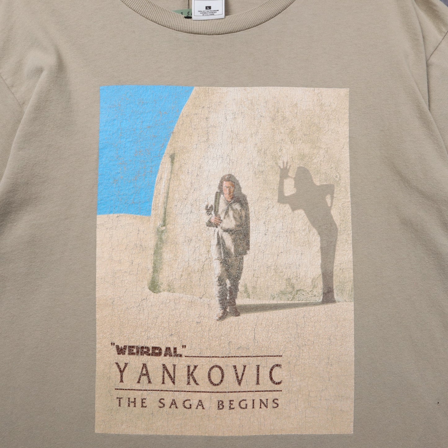 Late 90s Tan Weird Al Yankovic The Saga Begins Galactic Tour Shirt 5452