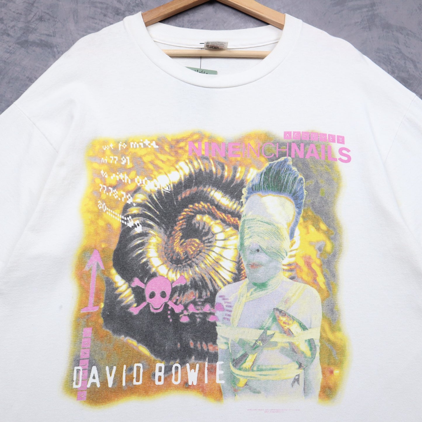 1995 White David Bowie & Nine Inch Nails Tour Shirt 5121
