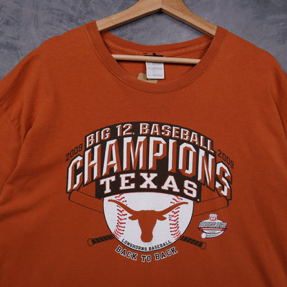 2009 Orange Texas Longhorns Big 12 Baseball Champions Shirt 5859
