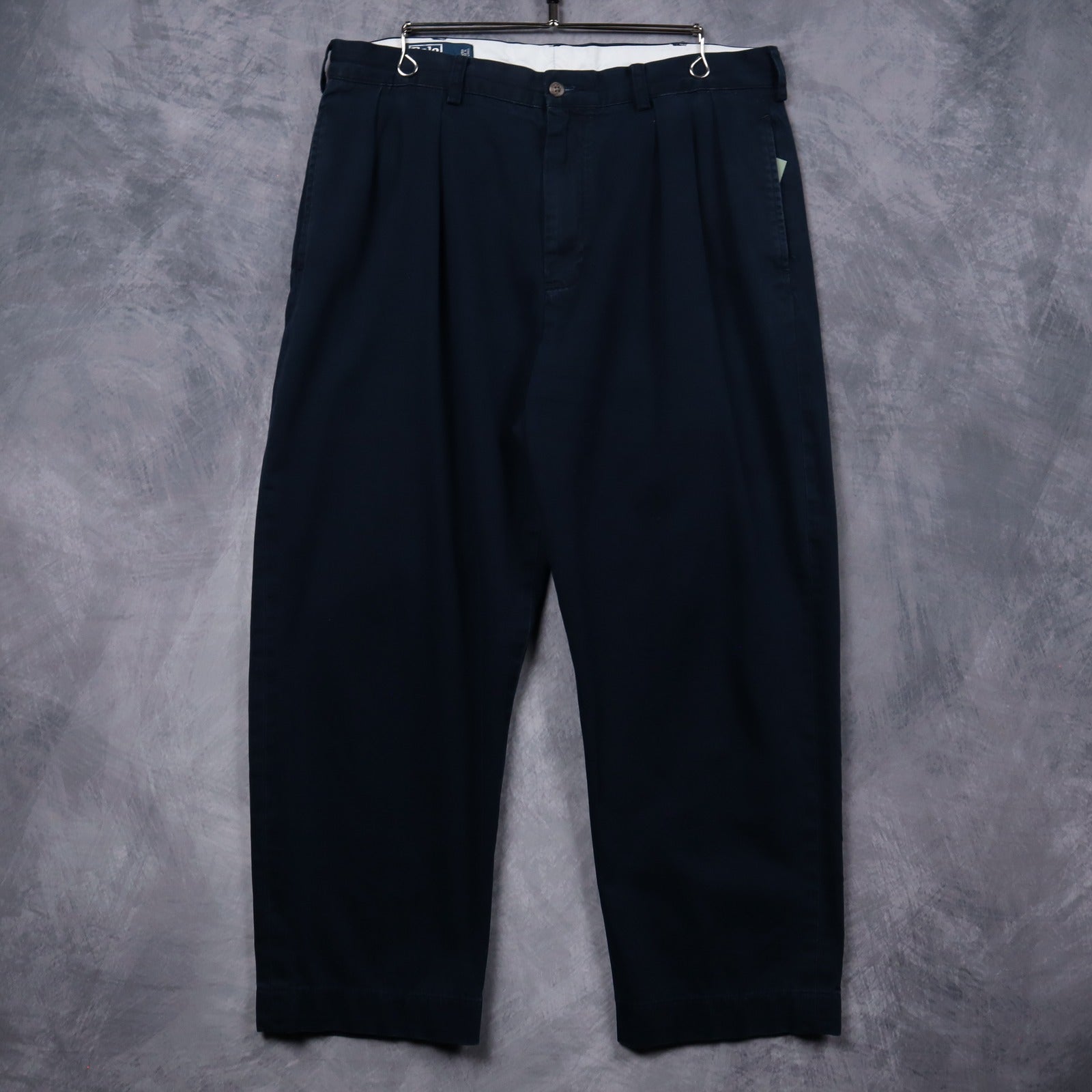 90s Navy Blue Polo Ralph Lauren Pleated Chino Pants 5261