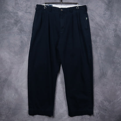 90s Navy Blue Polo Ralph Lauren Pleated Chino Pants 5261