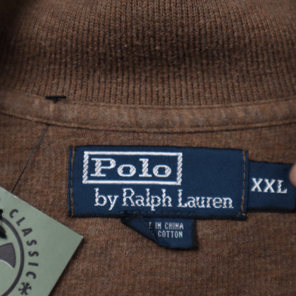 Early 2000s Brown Polo Ralph Lauren Quarter Zip Sweater 5314