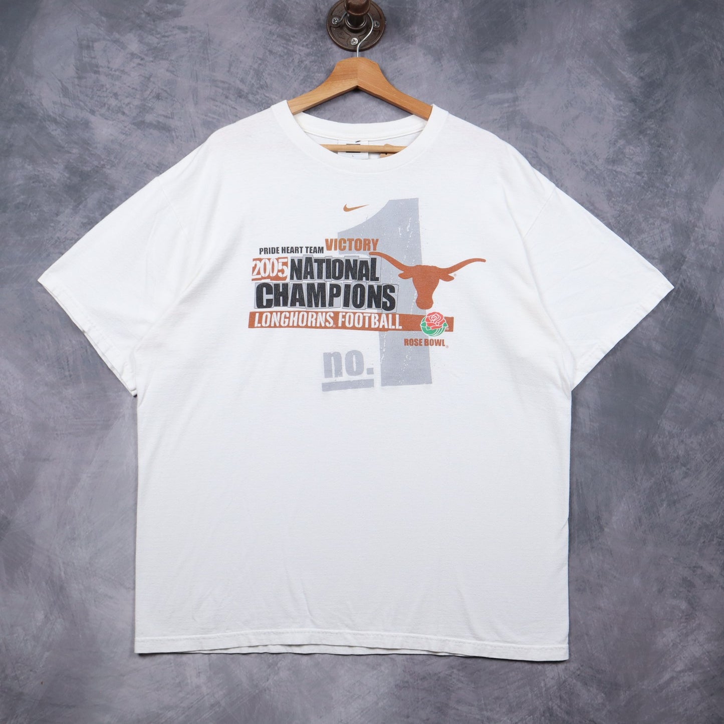 2005 White Texas Longhorns National Champions Shirt 5751