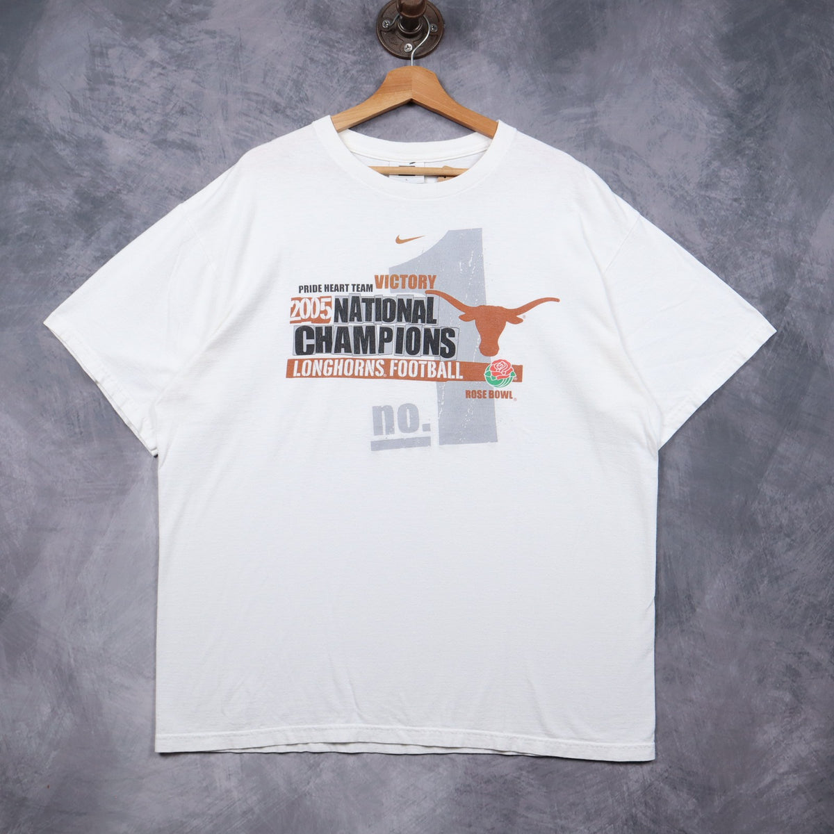 2005 White Texas Longhorns National Champions Shirt 5751