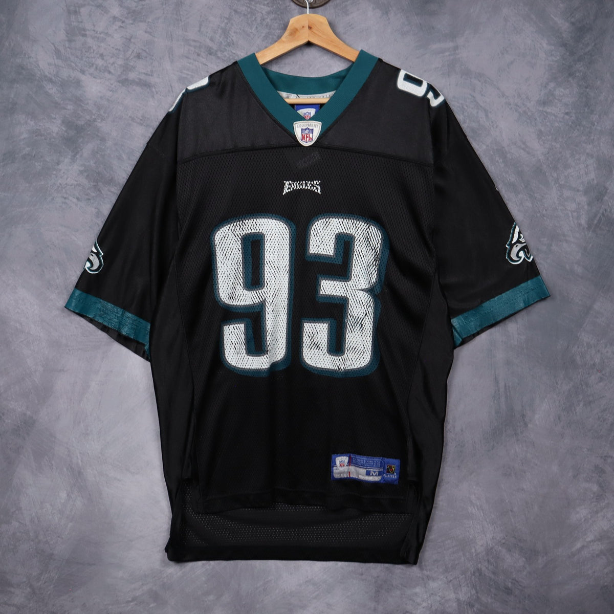 00s Black Philadelphia Eagles Kearse #93 Reebok NFL Jersey 6670