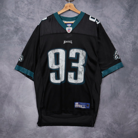 00s Black Philadelphia Eagles Kearse #93 Reebok NFL Jersey 6670
