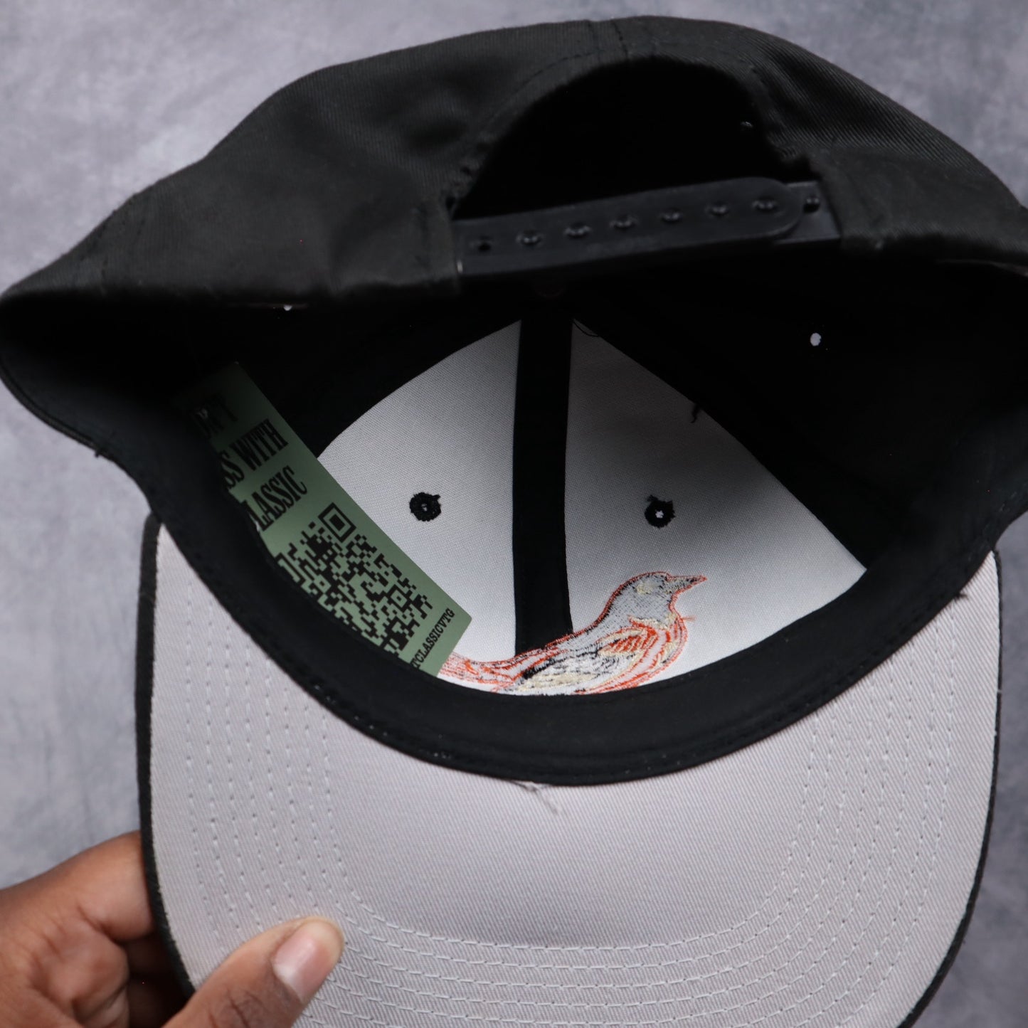 90s Black Baltimore Orioles Snapback Hat 5618