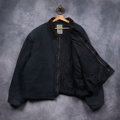 00s Faded Black Carhartt Cropped Arctic Jacket 4804