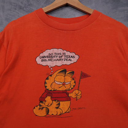 70s Orange Garfield University Of Texas Shirt 5868