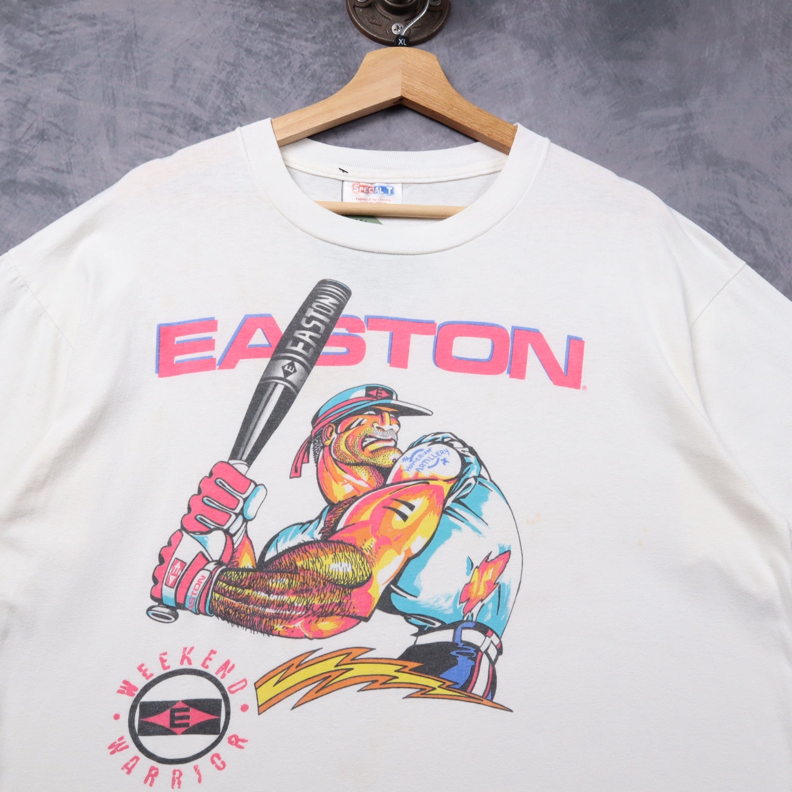 1991 White Easton Weekend Warrior Team Canada Pan-Am Softball Shirt 5354