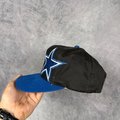 90s Black Dallas Cowboys Logo Athletic Snapback Hat 6873