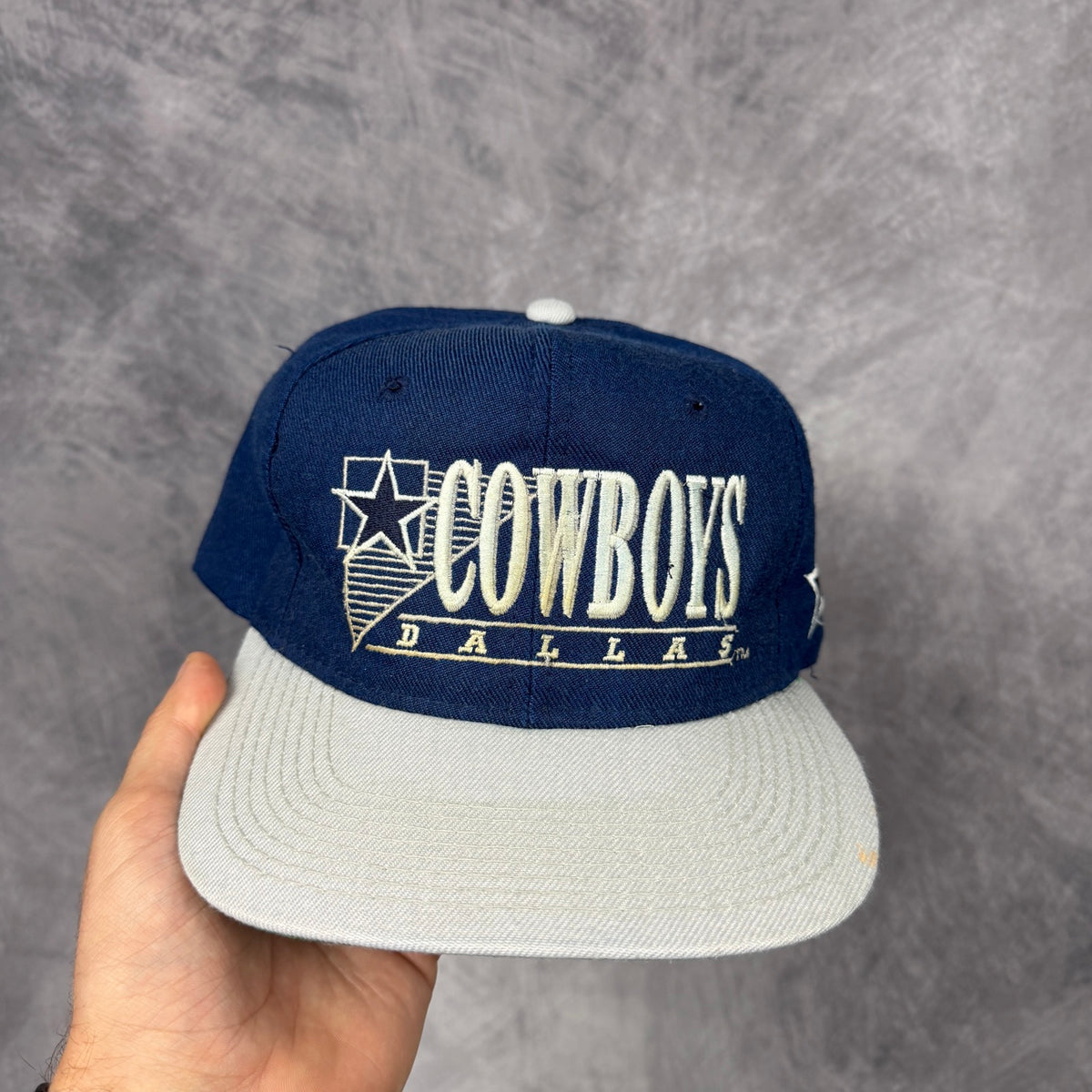 90s Navy Blue Dallas Cowboys Snapback Hat 6863