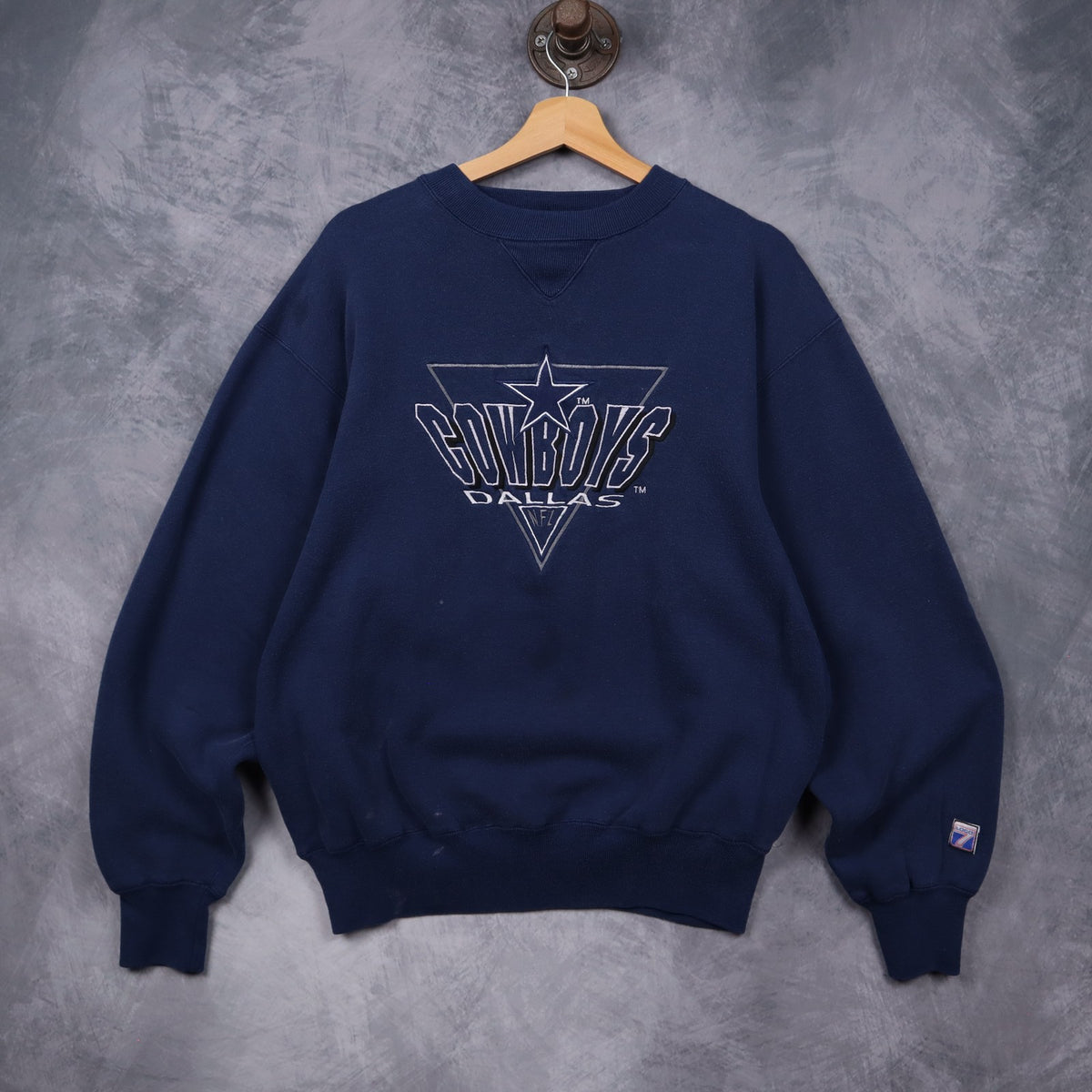 90s Navy Blue Dallas Cowboys Crewneck Sweatshirt 6617