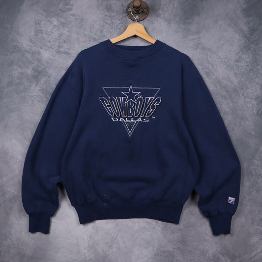 90s Navy Blue Dallas Cowboys Crewneck Sweatshirt 6617
