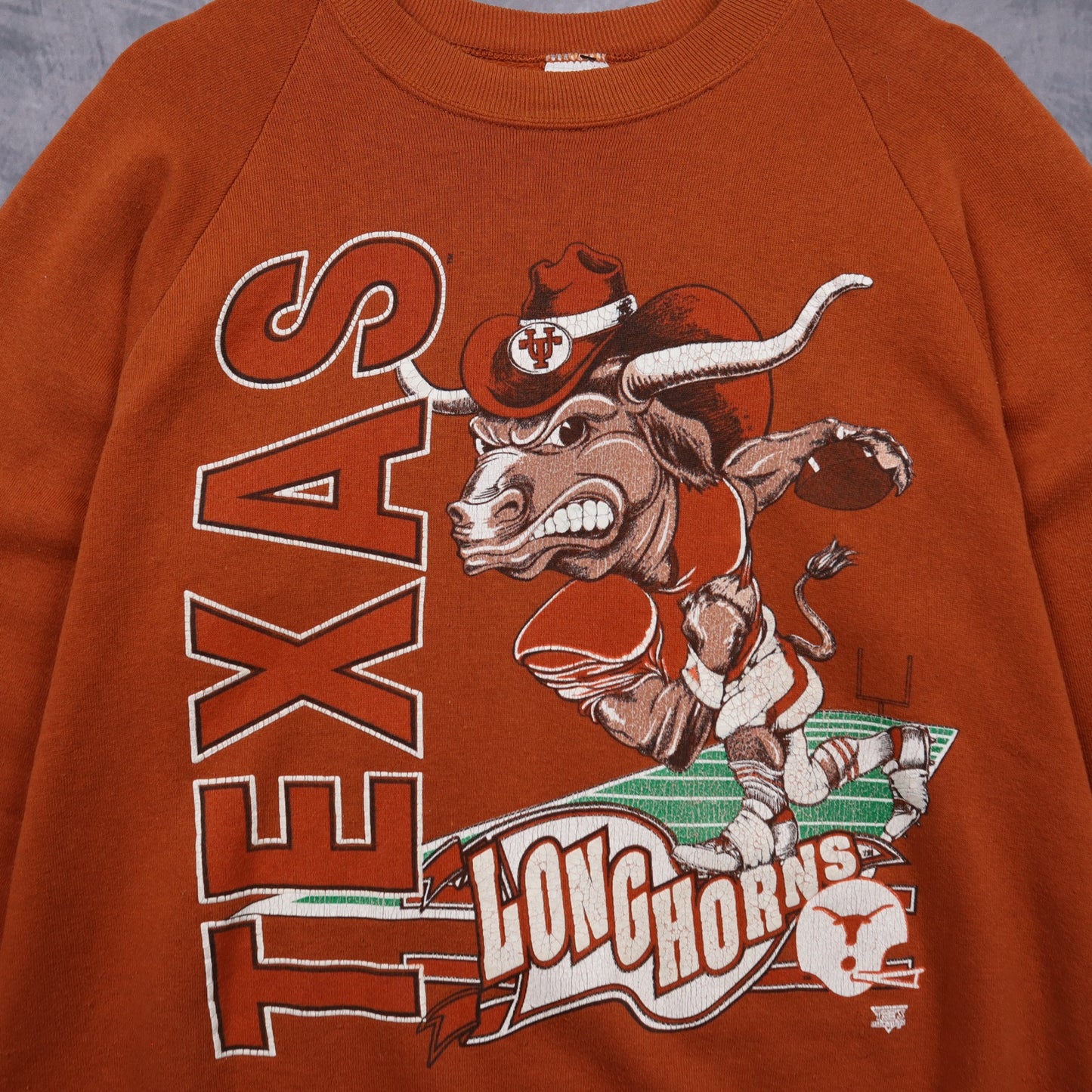 90s Burnt Orange Texas Longhorns Crewneck Sweatshirt 5705