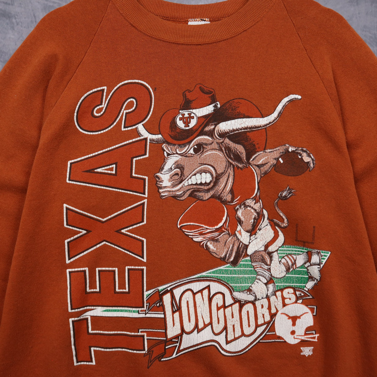 90s Burnt Orange Texas Longhorns Crewneck Sweatshirt 5705
