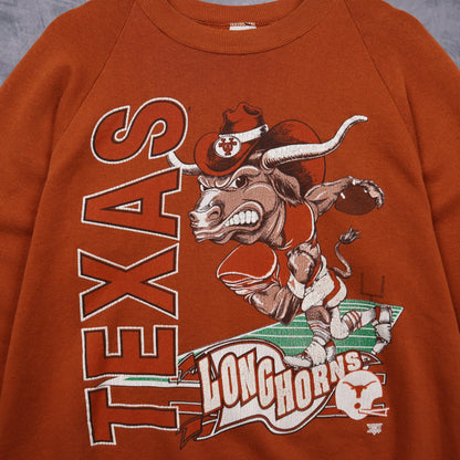 90s Burnt Orange Texas Longhorns Crewneck Sweatshirt 5705