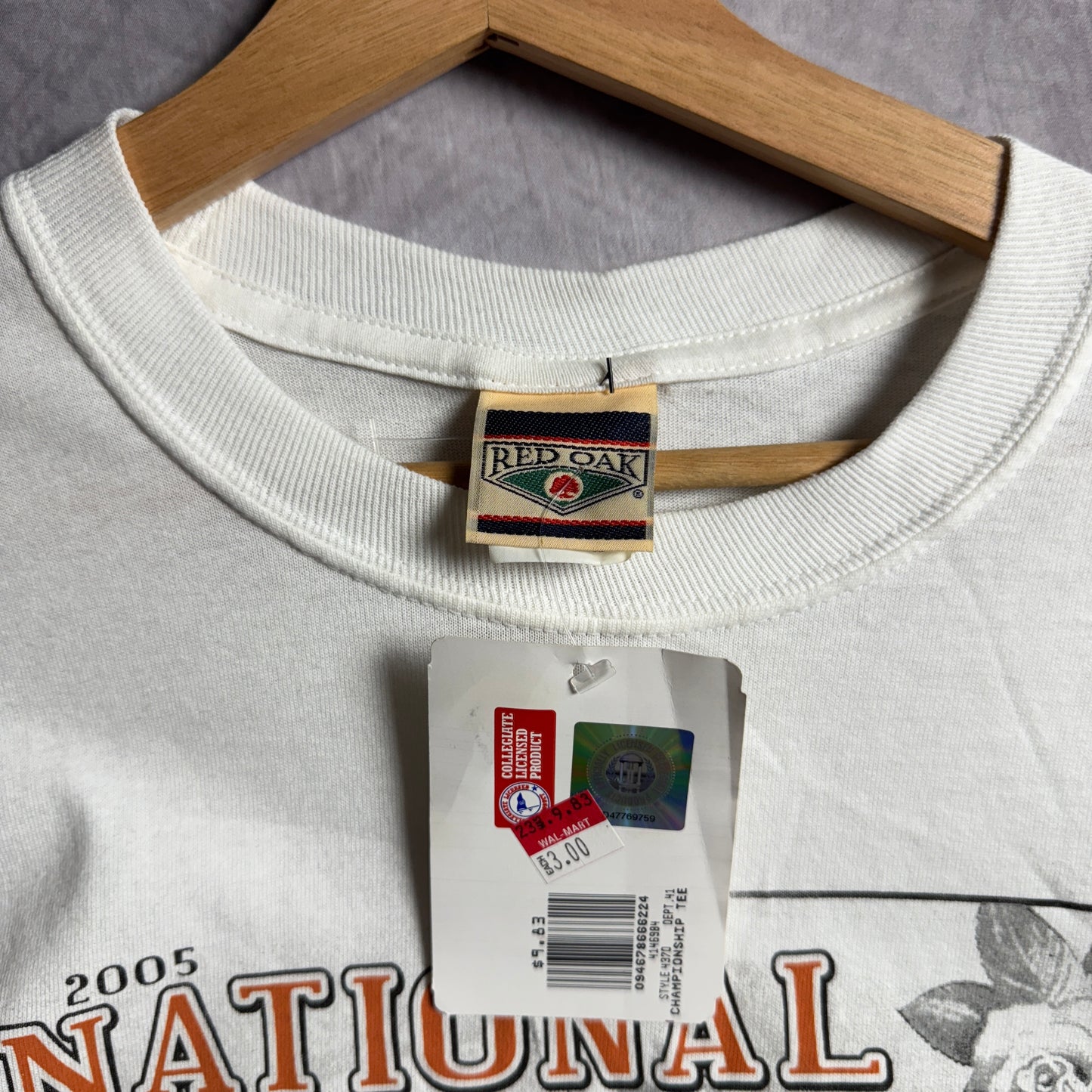 2005 White Texas Longhorns National Champions Shirt 4540