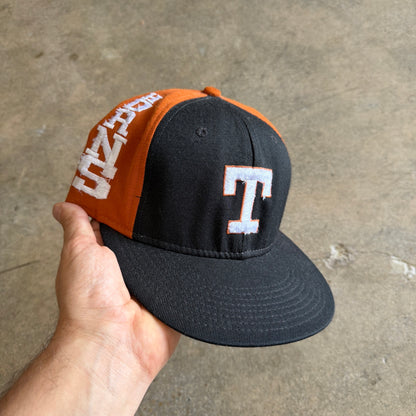90s Black and Orange Texas Longhorns Hook 'Em Hat 5771