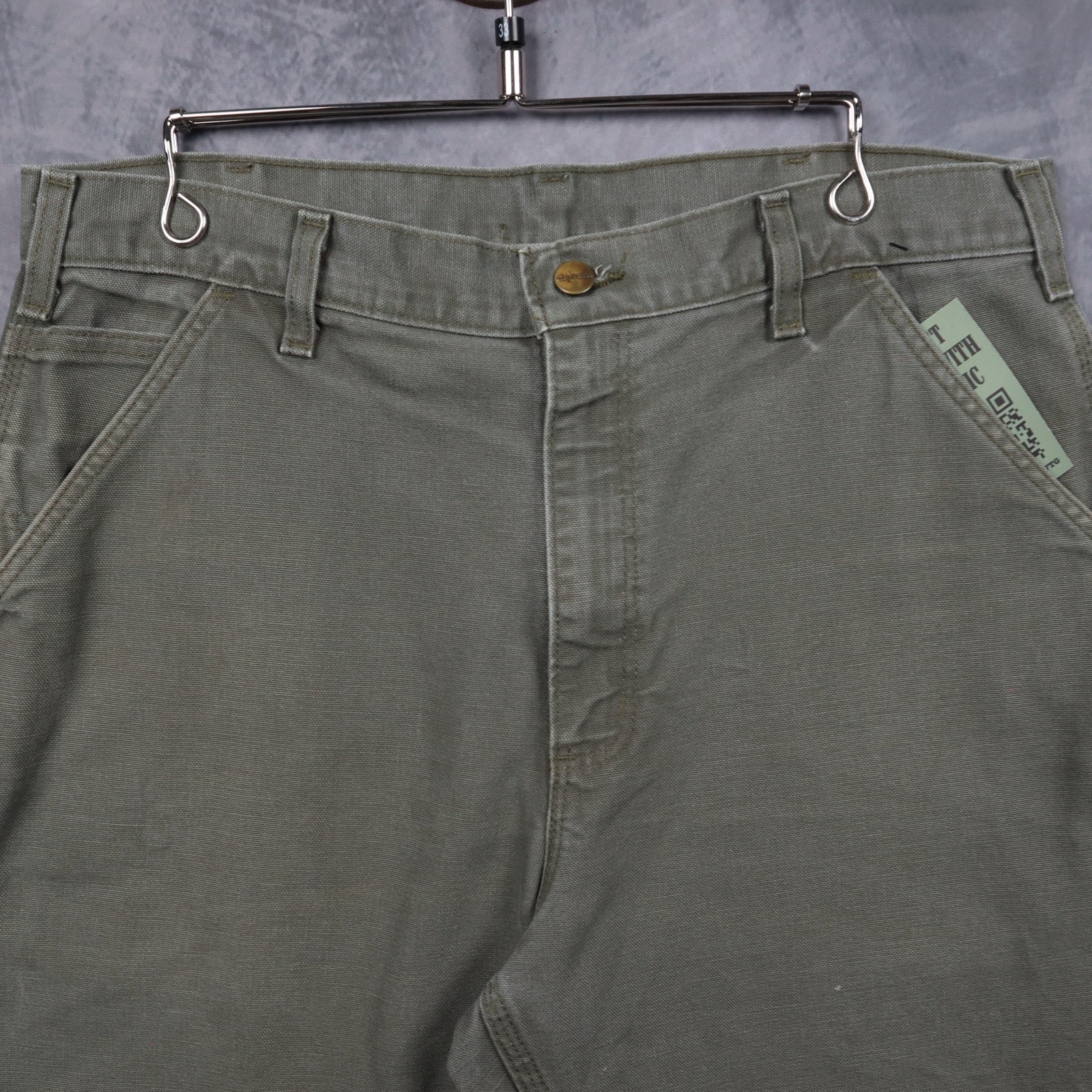 Y2K Moss Green Carhartt Original Fit Carpenter Shorts 5185
