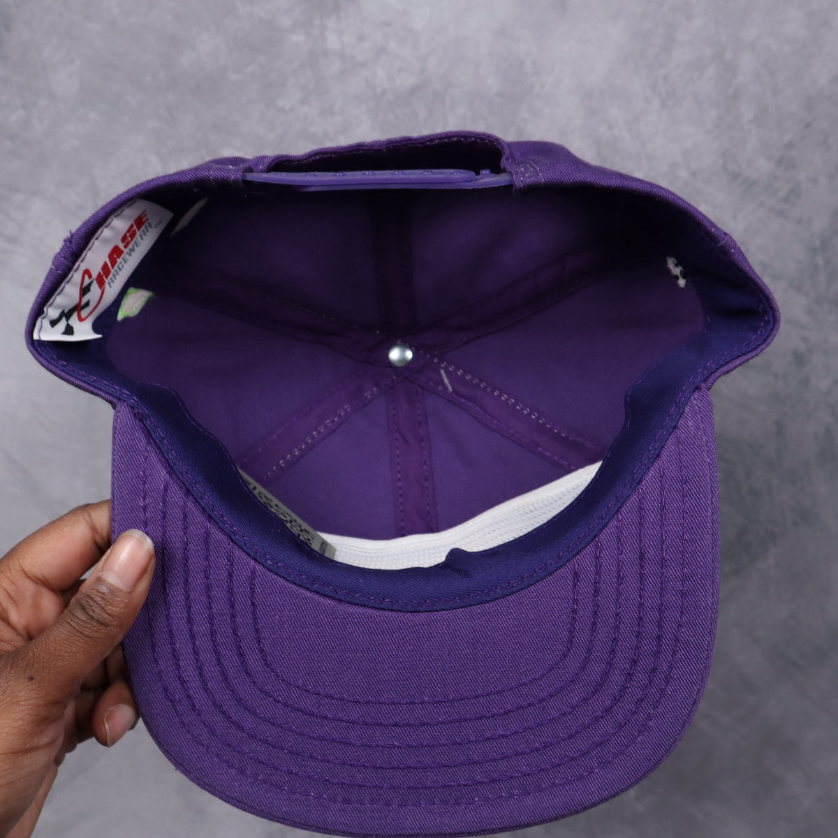90s Purple Smokin' Joe's Racing #23 Jimmy Spencer Signed Snapback Hat 7288
