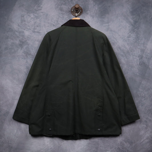 00s Olive Green Barbour Waxed Jacket 5073