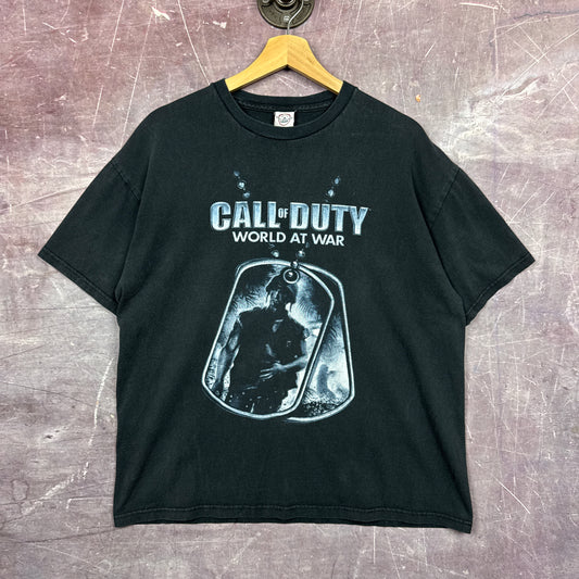 00s Black Call Of Duty World At War Shirt 3439