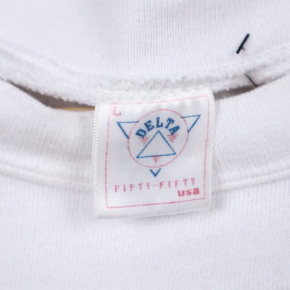 90s White Texas vs Oklahoma Red River Shootout Crewneck Sweatshirt 5693