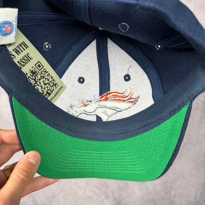 90s Navy Blue Denver Broncos Snapback Hat 6824